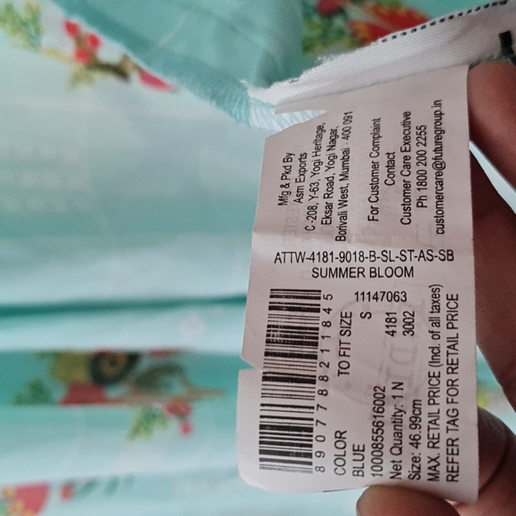 Floral cape kurti set. - Picture 6 of 16